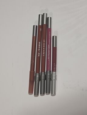 Lot 5 Urban Decay 24/7 Glide On Lip Liner Pencils - Heavy Liar Naked Wicked